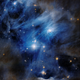 A Hubble image of the same molecular cloud.